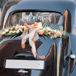 Just Married Sticker for the Car Window, Wedding Window Sticker