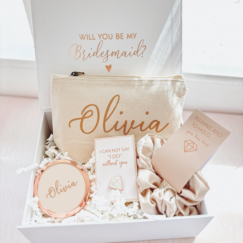 Will you be my Maid of Honour/ Bridesmaid Proposal Box - Filled