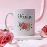 Personalised Easter Mug with Easter Egg Drawing