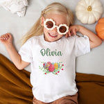Personalised Easter T-Shirt for Kids with Easter Egg Drawing