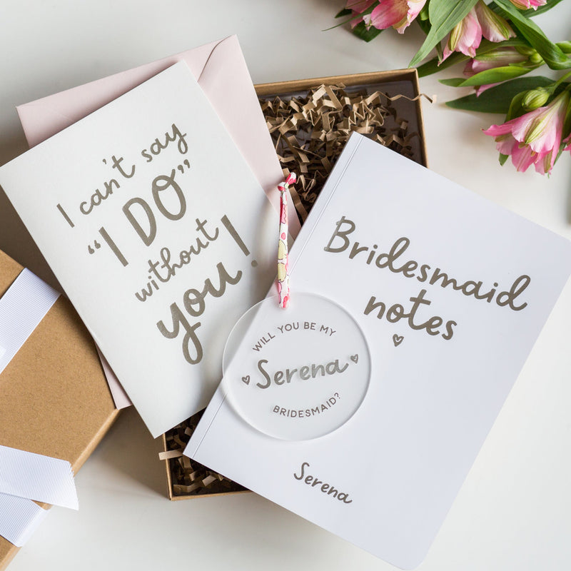 Personalised Will You Be My Bridesmaid Gift Set