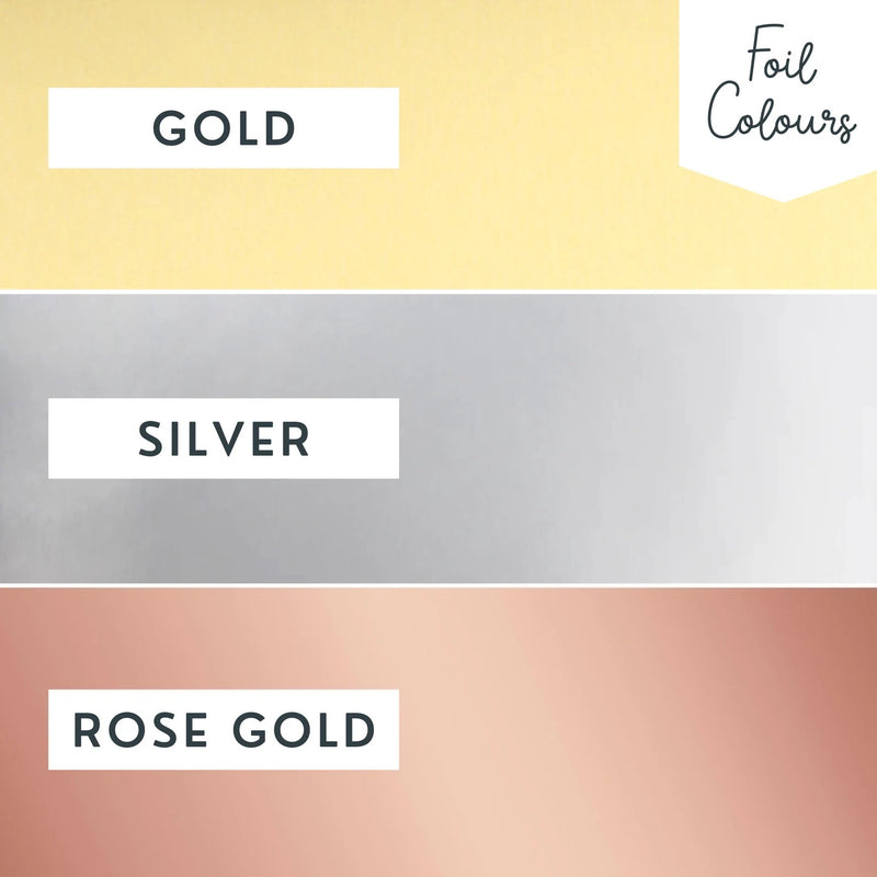 a gold, silver, and rose gold color scheme