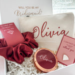 Will you be my Maid of Honour/ Bridesmaid Proposal Box - Filled Gift Box (Cinnamon Theme)