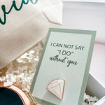 Will you be my Maid of Honour/ Bridesmaid Proposal Box - Filled Gift Box (Emerald Green Theme)