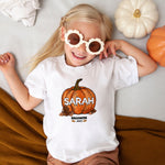 Personalised Halloween T-Shirt for Kids Pumpkin