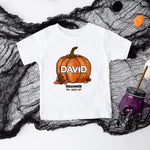 Personalised Halloween T-Shirt for Kids Pumpkin