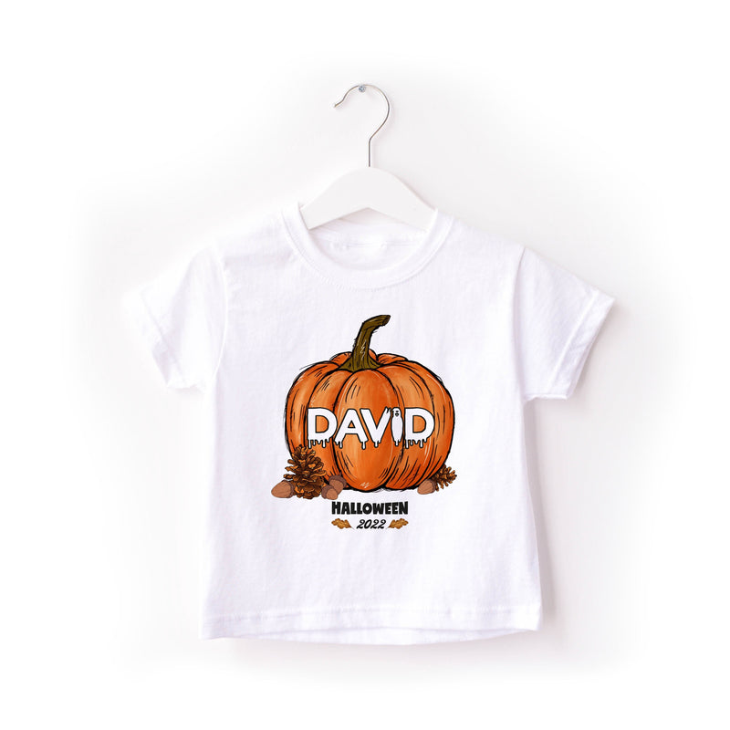 Personalised Halloween T-Shirt for Kids Pumpkin