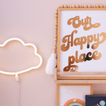 Our Happy Place Wall Art A3 Foiled