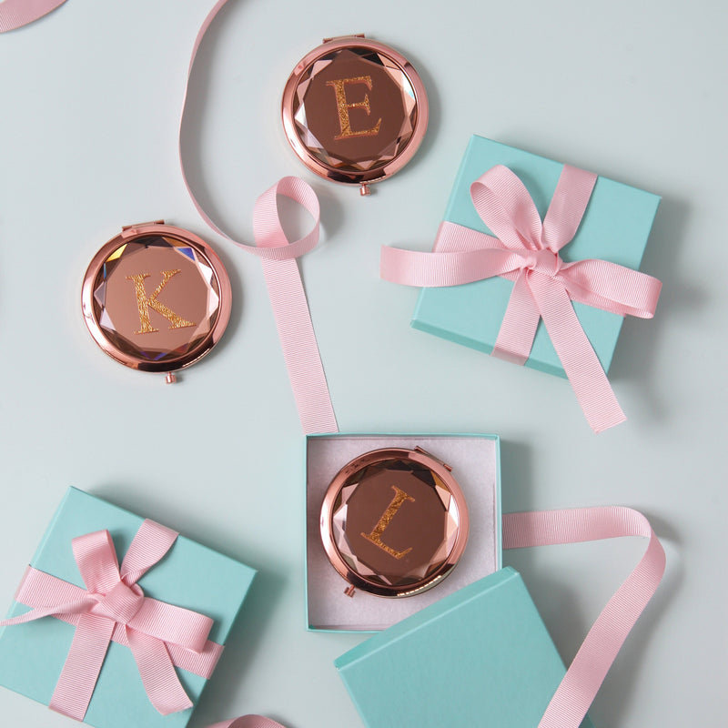 Rose Gold Compact Mirror