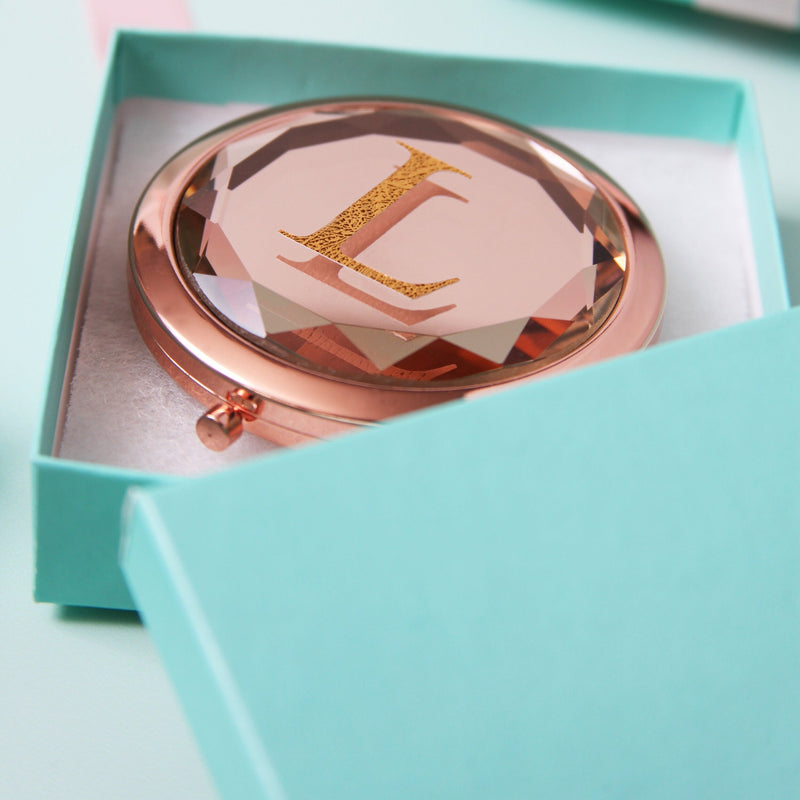 Rose Gold Compact Mirror