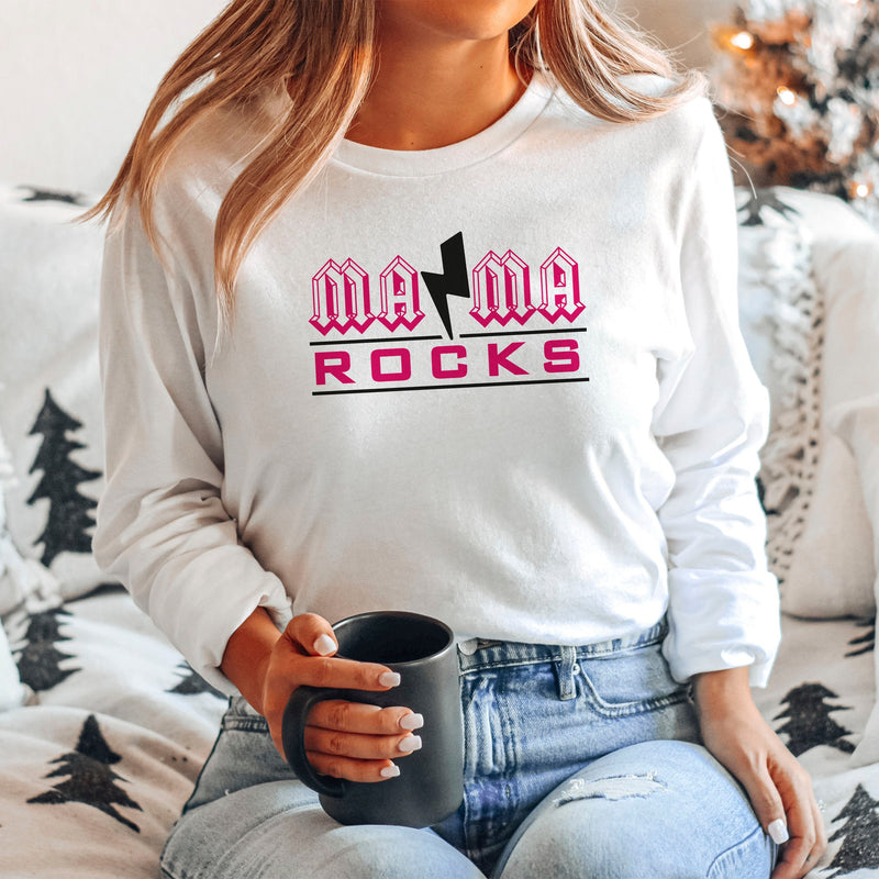 Mama Rocks Sweatshirt Mothers Day Gift