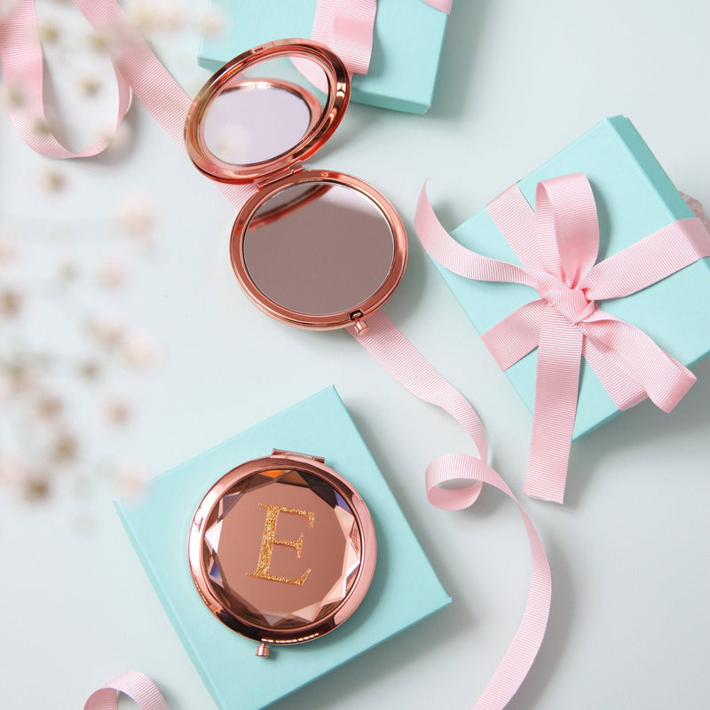 Rose Gold Compact Mirror