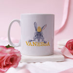 Personalised Easter Mug with Bunny Drawing