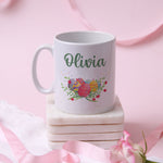 Personalised Easter Mug with Easter Egg Drawing