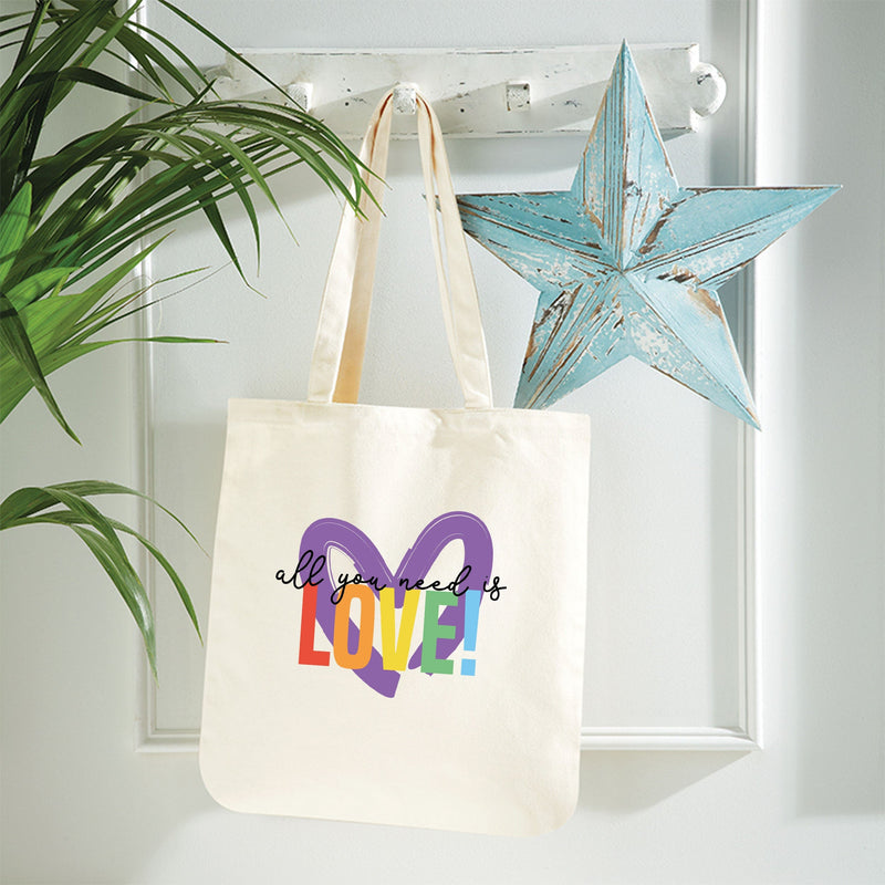 All You Need Is Love Pride Rainbow Tote Bag