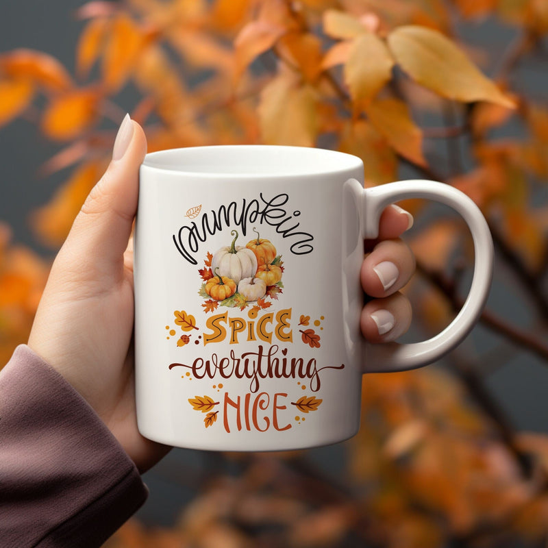 Pumpkin Spice Everything Nice Ceramic Mug