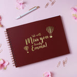 Personalised Guest Book for Leaving Gifts, Farewells at Work, City, or University