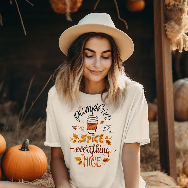 Pumpkin Spice Everything Nice Autumn T-Shirt