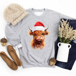 Highland Cow Christmas jumper