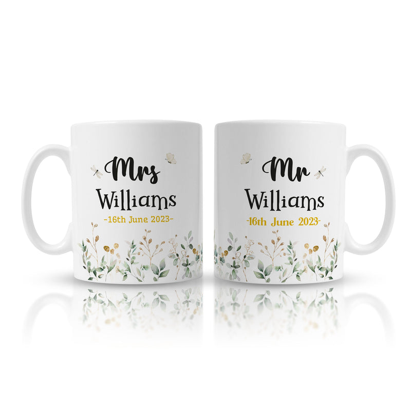 Personalised Mr & Mrs Mugs