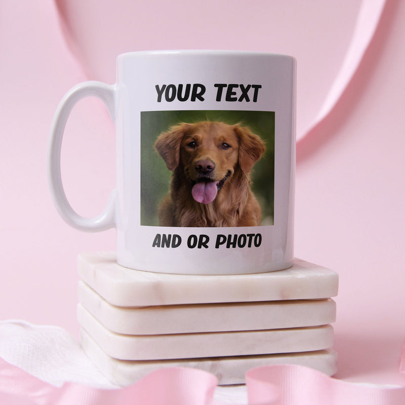 Custom Photo and Text Printed Mug