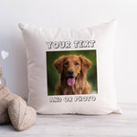 Custom Photo and Text Printed Cushion