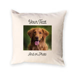 Custom Photo and Text Printed Cushion