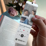 Personalised Metal Bookmark with Photo and Song Barcode: The Perfect Gift for Music Lovers and Book Lovers