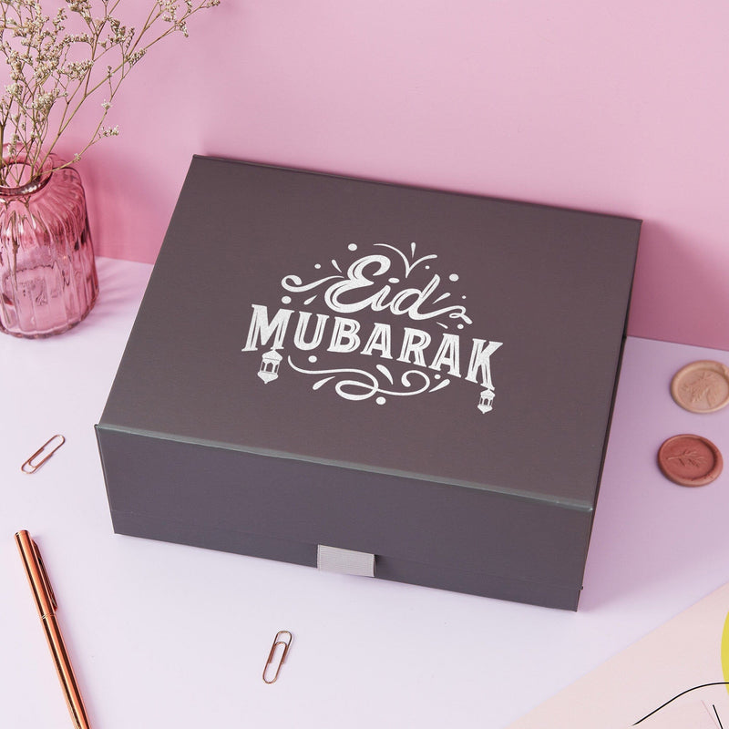 Personalised Eid Gift Box - Elegant Empty Eid Boxes for Customisable Eid Gift Hamper