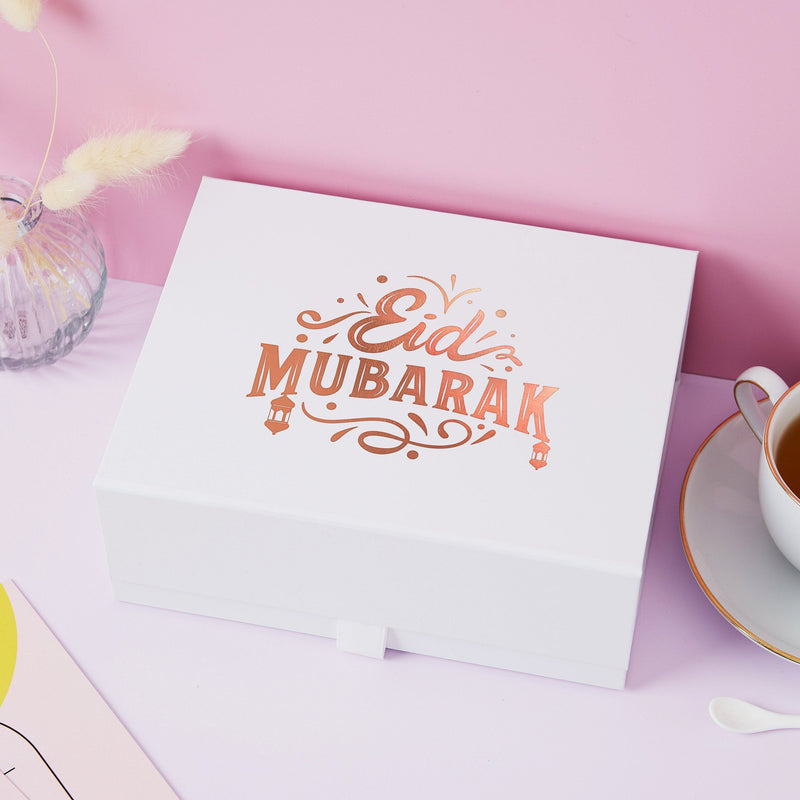 Personalised Eid Gift Box - Elegant Empty Eid Boxes for Customisable Eid Gift Hamper