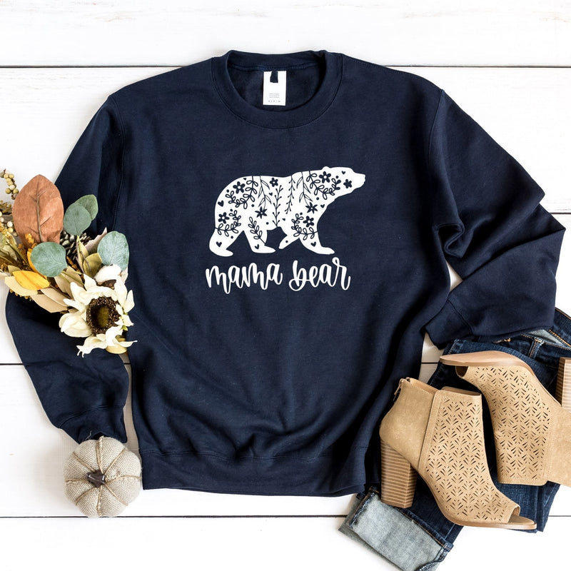 Mother's Day Sweatshirt | Mama Bear Floral Jumper