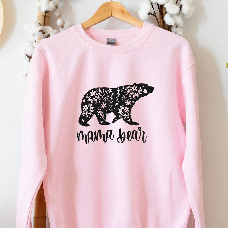 Mother's Day Sweatshirt | Mama Bear Floral Jumper