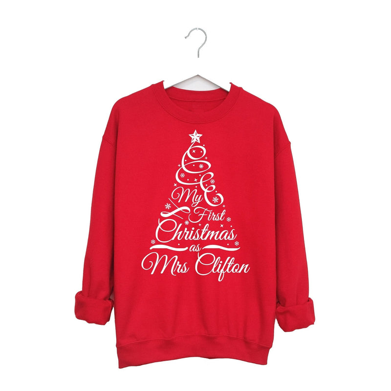 Personalised My First Christmas as Mrs Sweatshirt