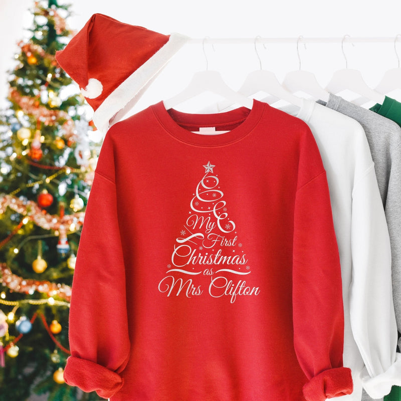 Personalised My First Christmas as Mrs Sweatshirt