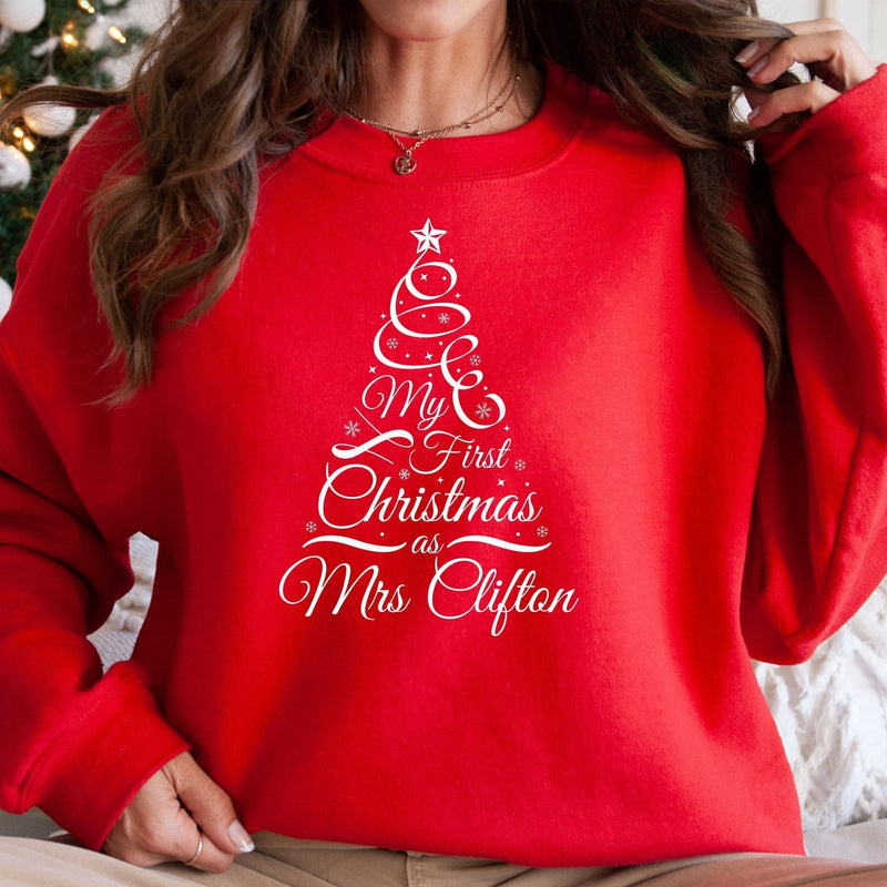 Personalised My First Christmas as Mrs Sweatshirt