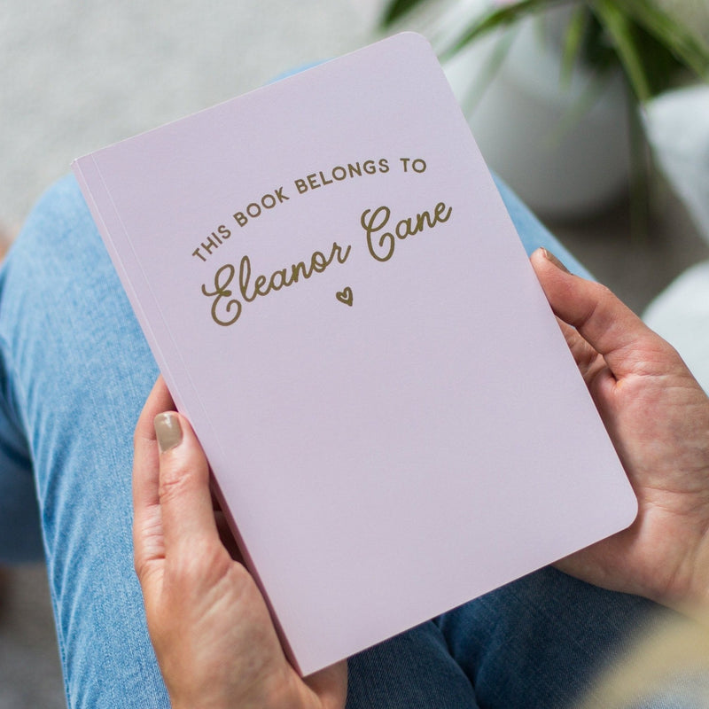 Personalised 'This Book Belongs To' Foil Soft Cover Notebook