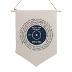 Wedding Song Lyrics Record Hanging Wall Decor with Names and Date | Personalised Wall Banner