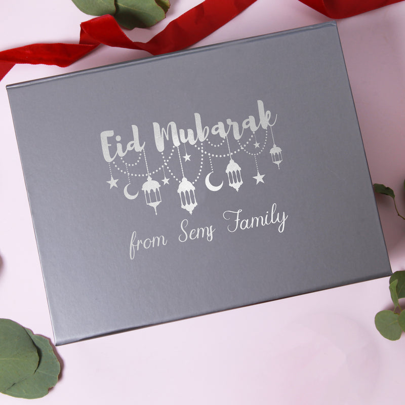 Pink Positive Personalised Eid Mubarak Gift Box for Ramadan