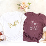 Bride and Team Bride Hen Party Shirts