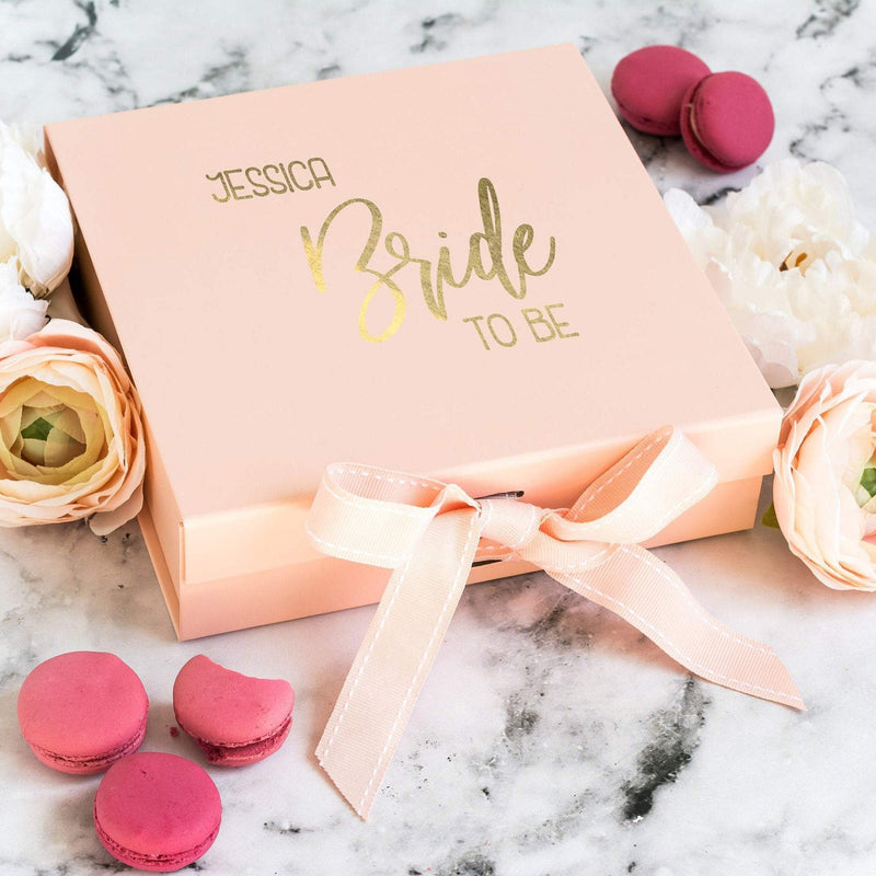 Bride to Be Personalised Gift Box - Pink Positive