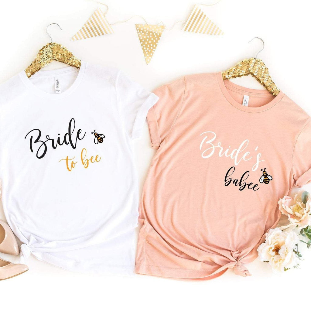 Bride to Bee and Bride's Babee T-Shirts - Pink Positive