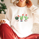 Cactus Plants Christmas Sweatshirt - Pink Positive