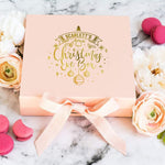 Christmas Decoration Christmas Eve Box | Personalised Christmas Box - Pink Positive