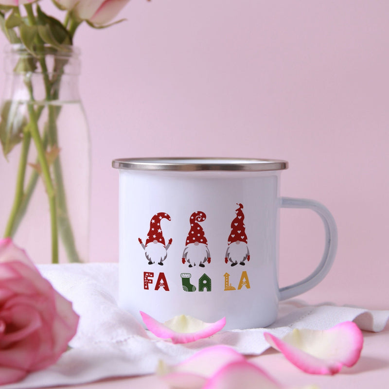Christmas Gnome Mug - Pink Positive
