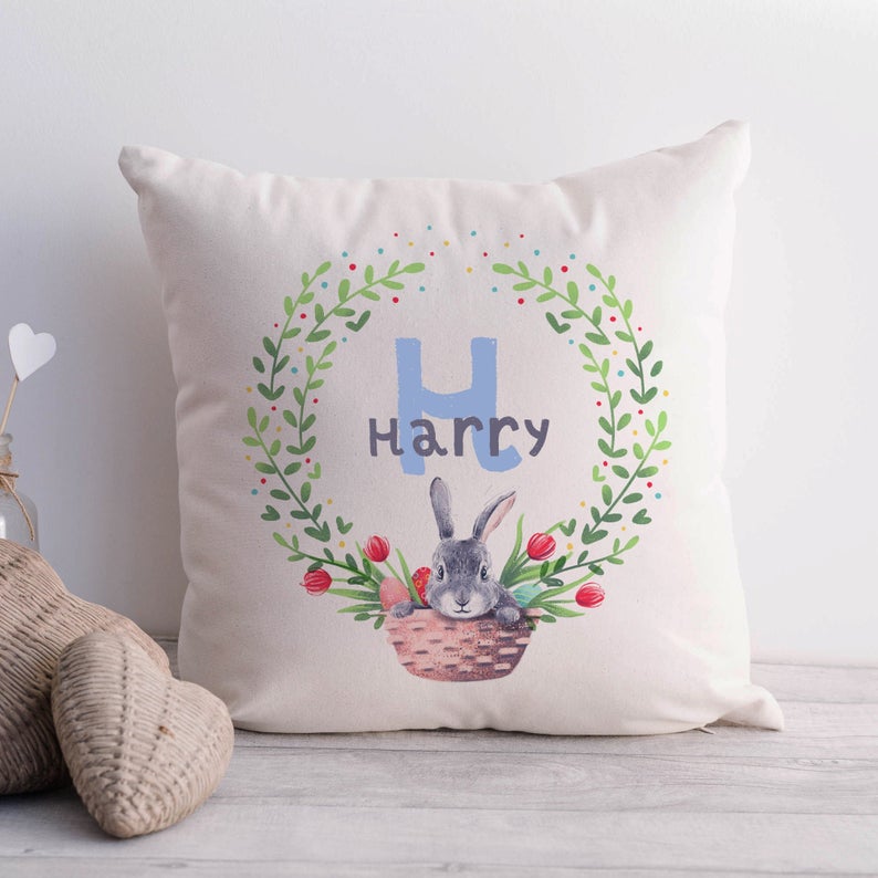 Easter Decor Personalised Nursery Room Decor Cushion Cover - Pink Positive