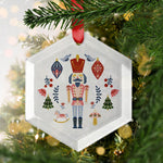 Festive Nutcracker and Scandi Christmas Ornament - Pink Positive