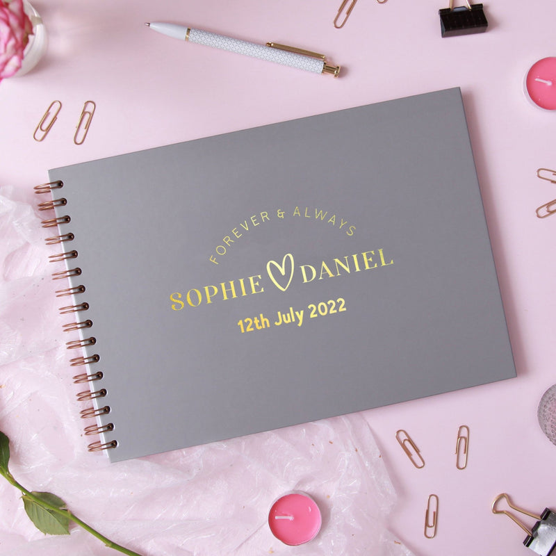 "Forever and Always" Wedding Guest Book