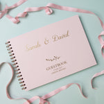Gorgeous Personalised Foil Wedding Guest Book