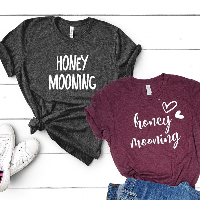 Honeymooning T-shirt | Honeymoon Couple's Shirts - Pink Positive