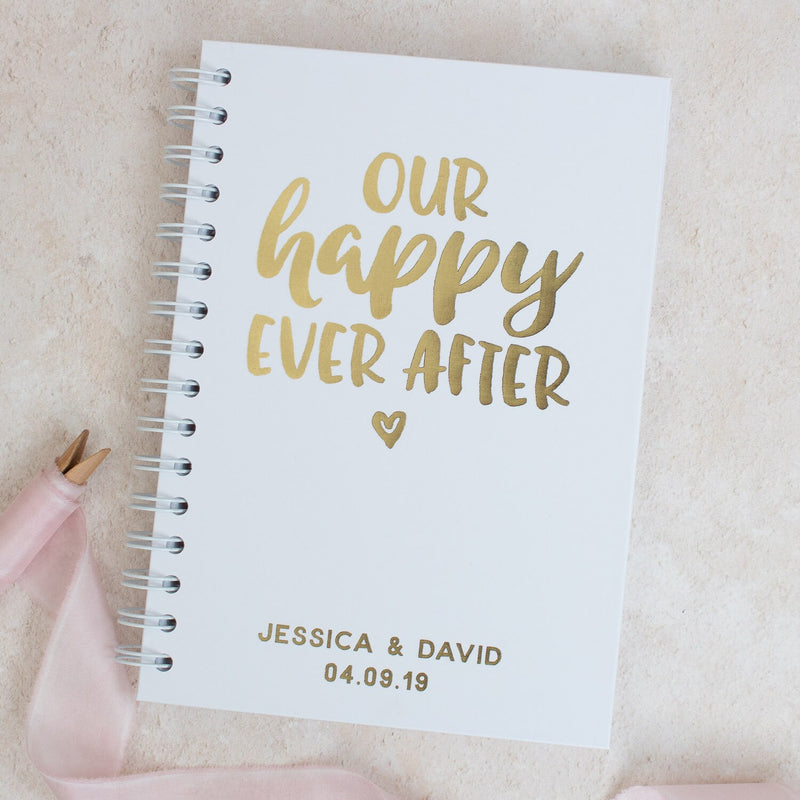 Our Happy Ever After Personalised Notebook